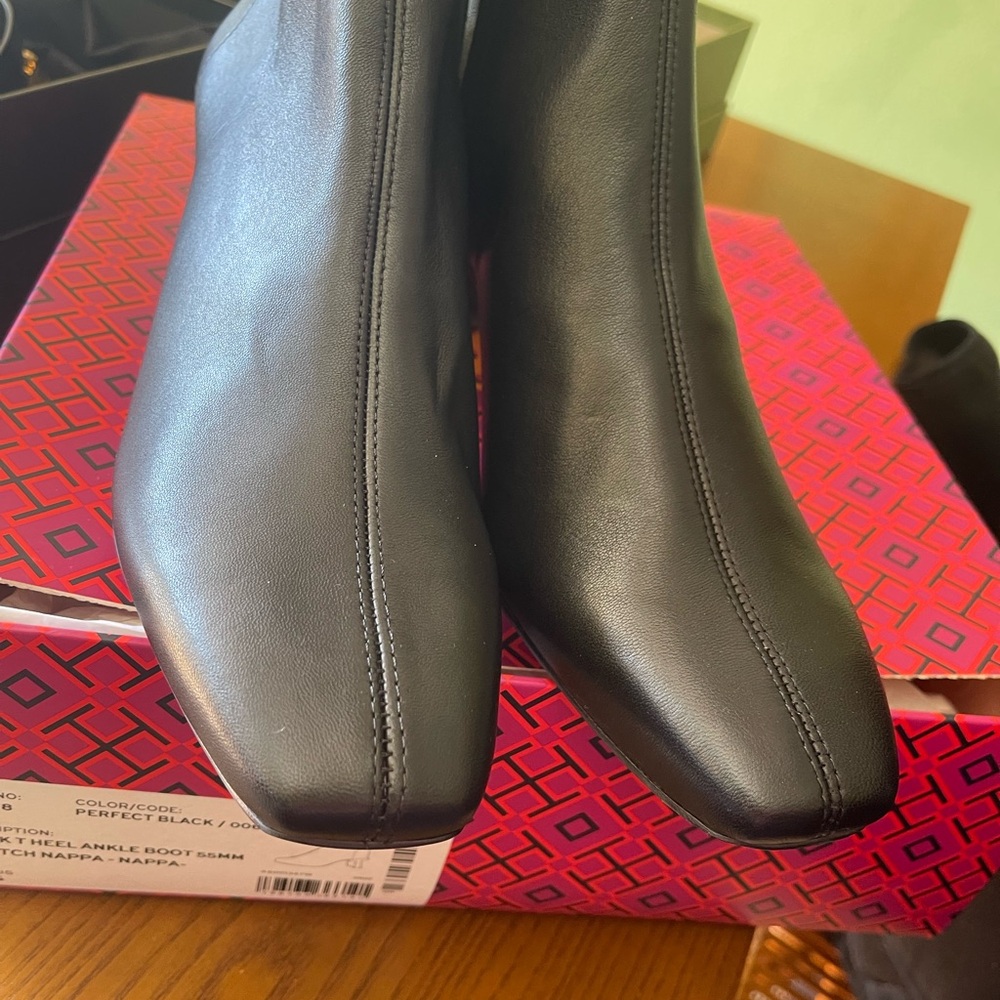 Tory Burch Black Women's Stretch Ankle Boots